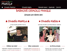 Tablet Screenshot of divadlo.makile.net